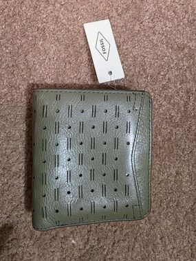 Fossil RFID Caroline Mini Bifold Bay Leaf Wallet